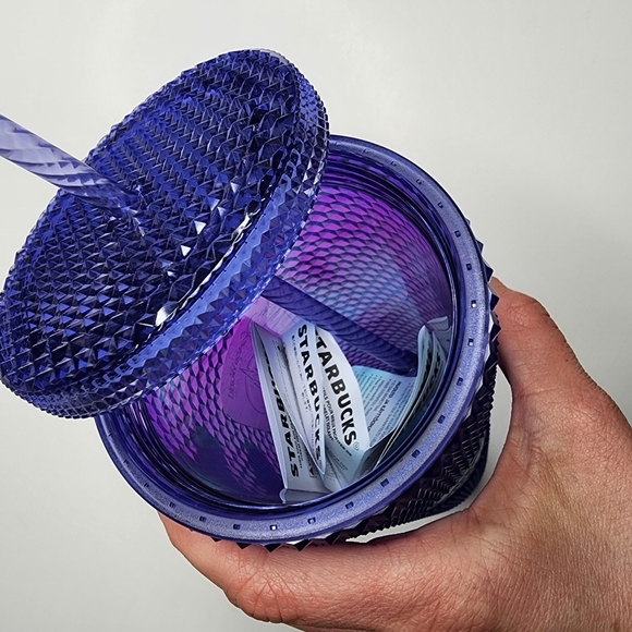 Starbucks Walt Disney World 50th Anniversary 2022 Purple Studded Tumbler NWT - Picture 4 of 8